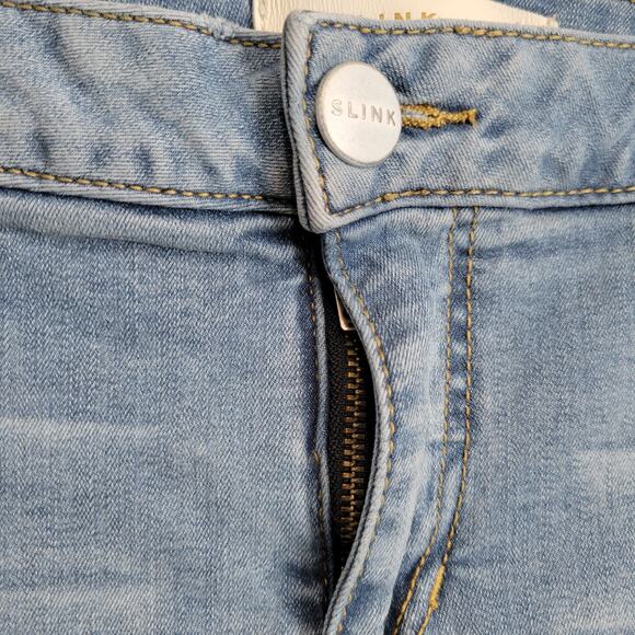 Slink Plus Size Curvy Light Wash Boyfriend Cut Mid Rise Jeans Size 16 - Picture 14 of 15